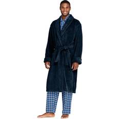 Turkoois Nachtkleding Lands' End Turkish Terry Bath Robe - Blue