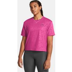 Clothing Under Armour Vanish Energy Emboss Crop Short Sleeve T-shirt Pink Woman