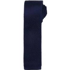 Clothing Premier Mens Slim Textured Knit Effect Tie Navy One