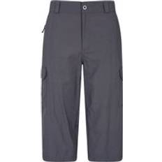 Mountain warehouse Mens Explore 3/4 Shorts Grey Nylon Long