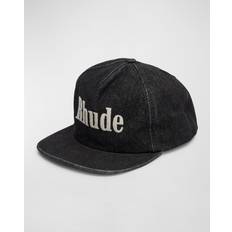 Rhude Black Denim Logo Cap BLACK UNI