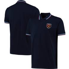 West Ham United Tipped Polo Shirt Navy Mens