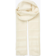 Dame - Naturfarvet Halstørklæde & Sjal Becksöndergaard Milena Cowo Scarf BIRCH WHITE OSIZE