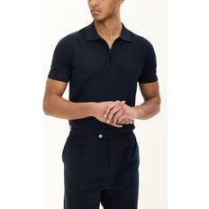 Oscar Jacobson Poloshirts Oscar Jacobson Herren Zip-Polo - Blau