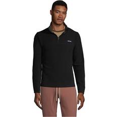 Lands' End Men Jackets Lands' End Men's Fleece Quarter Zip Pullover Jacket Black