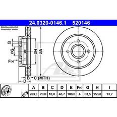 ATE PowerDisc 24.0320-0146.1