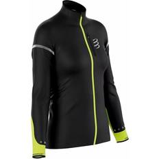 Compressport Hurricane Windproof Jacket Flash W Black/Fluo Yellow Running jacket