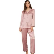 Femme - Rose Pyjamas LilySilk Ensemble De Pyjama En Soie - Rose Poudre