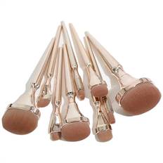 Gold Makeup Brushes Tlily 9 Golden Oval Makeup Brush Beginner Brush Foundation Blush Traceless Makeup Brush Set