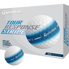 TaylorMade Tour Response Stripe Balls White/Blue