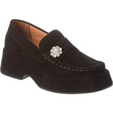 Ganni Loafers Ganni Retro Jewel Suede Flatform Loafer -