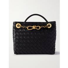 Bottega Veneta Black-m Brass Andiamo Small Leather Top-handle bag