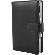 Office Supplies Ergonomie ohne Grenzen A6 PU Leather Binder with 12 Binder Zipper Folder for Bill Planning H