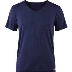 Microfiber Overdele Bruno Banani Check Line 2 0 V-Shirt - Navy