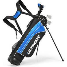 Golf Package Sets Costway Junior Complete Golf Club Set 10-Blue