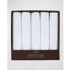 Mouchoirs Trafalgar Men's Premium Cotton Handkerchiefs Box of 5 White