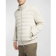 Moncler Cardigans Moncler Men's Quilted Zip-Front Cardigan