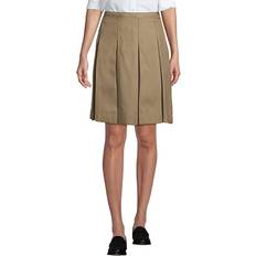 Lands' End L Skirts Lands' End Lands End School Uniform Women Box Pleat Skirt Above The Knee