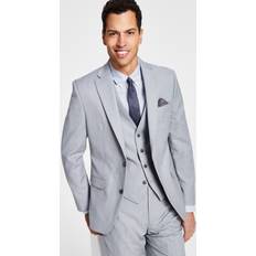 Jackets Bar III Men Slim Fit Wool Sharkskin Suit Jacket Gray