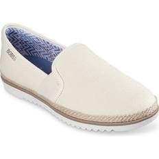 Skechers Women Espadrilles Skechers Flexpadrille Espadrille Flat Women's Off White Flats Slip-Ons