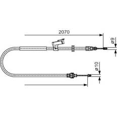 Bosch Handbremsseil Ford Galaxy S-Max