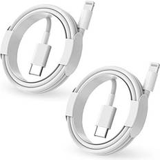 Apple USB-C to Lightning Cable 2M [Apple MFi Certified] 2Pack iPhone Fast Charging Cable Type C to Lightning Data Cord Compatible with iPhone
