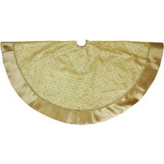 Gold Christmas Tree Skirts Northlight 48" Gold Glittered Star Christmas Round Tree Skirt Christmas Tree Skirt