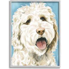 Stupell Happy Shaggy Dog Popp Framed Art