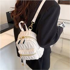 Quilted Mini Women Backpack Summer Trends Small Travel Bagpack Teenager Girls Bags Multicoloured