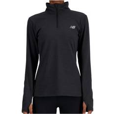 New Balance Women's Sport Essentials Space Dye Quarter Zip Running shirt XS