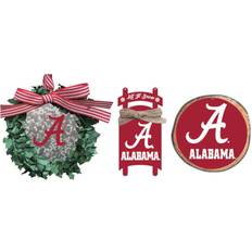 The Memory Company Alabama Crimson Three-Pack Wreath, Circle