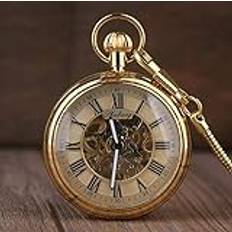 Noaled Pocket Watch Fashion Vintage Steampunk Mechanical Pocket Watch and Bronze Jewelry Pocket Watch Mechaincal Hand Wind