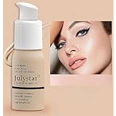 Julystar Makeup Julystar make-up, fuktgivande, reparerande foundation-make-up, vattentät, långvarig, concealer, flytande foundation, skönhetsmakeup 01# 02#