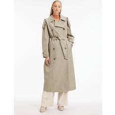 Gråa - Trenchcoats Kappor & Rockar Calvin Klein Oversized Trench Coat Grey