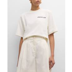 Oversized Rund Hals T-shirt - Beige/Bomuld