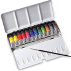 Sennelier French Artists' Watercolor Set Metal Case, Set of 12 colors, 10 ml tubes