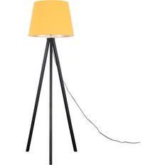 Wood Floor Lamps ValueLights Modern Black Wood Tripod Tapered Floor Lamp