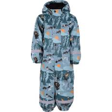 Lindberg 104 Regnoveraller Barnkläder Lindberg Lekhyttan Rain Baby Fleece Overall - Ocean Blue