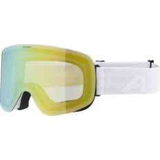 Alpina Skibriller Alpina Penken Skibrille 811 white matt, Scheibe: mirror S3