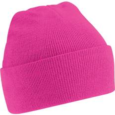 Beechfield Soft Feel Knitted Winter Hat Fuchsia One