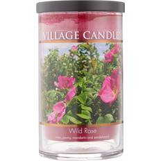 Village Candle Wild Rose 24 oz Glass Tumbler Large Scented Candle
