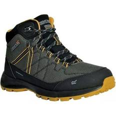 Regatta Mens Samaris Lite Walking Boots Dark Khaki/Yellow Gold Multicolour