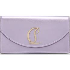 Laminated Leather Clutch - Silver
