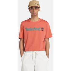 Timberland Hauts Timberland Tee Shirt Linear Logo Short Sleev - Taille - Orange