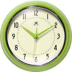 Infinity Instruments Infinity LTD. Retro Silent Sweep Non-Ticking Wall Clock