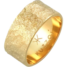 Herren - Vergoldet Ringe Kuzzoi Band Ring Hammered - Gold