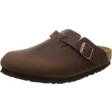Birkenstock Boston Oiled Nubuck Clogs - Brown