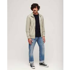 Beige - Herre Cardigans Superdry Cardigan Zip Track Beige