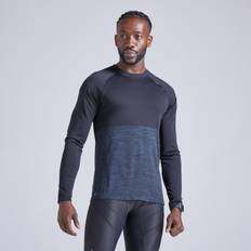 Decathlon Decathlon Kiprun Care Long-Sleeved Breathable Running T-Shirt-Royal Black