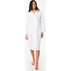 Brentfords Waffle Fleece Ladies Dressing Gown White One